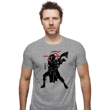Load image into Gallery viewer, Shirts Fitted Shirts, Mens / Small / Sports Grey Crimson snake