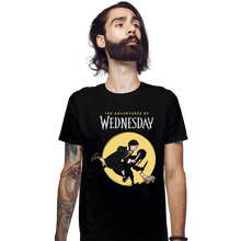 Load image into Gallery viewer, Daily_Deal_Shirts Fitted Shirts, Mens / Small / Black The Adventures Of Wednesday
