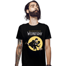 Load image into Gallery viewer, Daily_Deal_Shirts Fitted Shirts, Mens / Small / Black The Adventures Of Wednesday