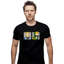 Load image into Gallery viewer, Shirts Fitted Shirts, Mens / Small / Black Arrested In Hyrule