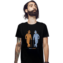 Load image into Gallery viewer, Shirts Fitted Shirts, Mens / Small / Black Dapp & Dapper