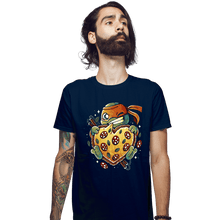 Load image into Gallery viewer, Daily_Deal_Shirts Fitted Shirts, Mens / Small / Navy Love Pizza