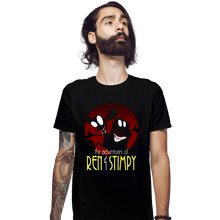 Load image into Gallery viewer, Secret_Shirts Fitted Shirts, Mens / Small / Black The Adventures of Ren & Stimpy