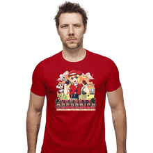 Load image into Gallery viewer, Shirts Fitted Shirts, Mens / Small / Red Casket Mechanics