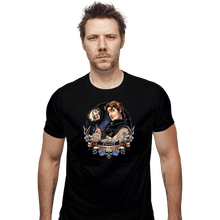 Load image into Gallery viewer, Daily_Deal_Shirts Fitted Shirts, Mens / Small / Black Wanted Dead or Alive