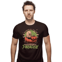 Load image into Gallery viewer, Secret_Shirts Fitted Shirts, Mens / Small / Dark Chocolate Paranormal Paradise