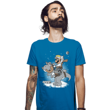 Load image into Gallery viewer, Secret_Shirts Fitted Shirts, Mens / Small / Sapphire Mushroom Kingdom Strikes Back