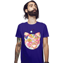 Load image into Gallery viewer, Shirts Fitted Shirts, Mens / Small / Violet Magical Silhouettes - Luna P