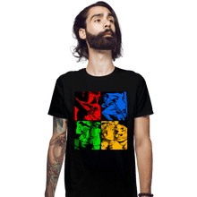 Load image into Gallery viewer, Daily_Deal_Shirts Fitted Shirts, Mens / Small / Black Retro TANK!