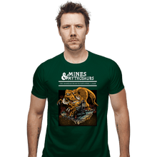 Load image into Gallery viewer, Secret_Shirts Fitted Shirts, Mens / Small / Irish Green Mines And Mithosaurs