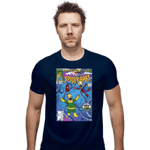Load image into Gallery viewer, Daily_Deal_Shirts Fitted Shirts, Mens / Small / Navy Spider-Bart VS D'ohc Ock