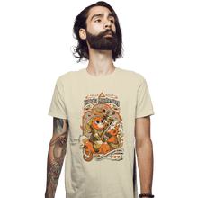 Load image into Gallery viewer, Daily_Deal_Shirts Fitted Shirts, Mens / Small / Sand Kitty's Awakening