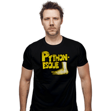 Load image into Gallery viewer, Shirts Fitted Shirts, Mens / Small / Black Pythonesque