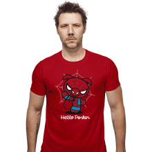 Load image into Gallery viewer, Shirts Fitted Shirts, Mens / Small / Red Hello Porker