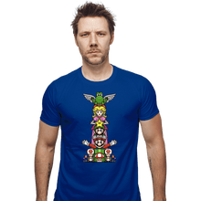 Load image into Gallery viewer, Secret_Shirts Fitted Shirts, Mens / Small / Royal Blue Totem Of Heroes