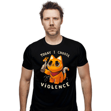 Load image into Gallery viewer, Daily_Deal_Shirts Fitted Shirts, Mens / Small / Black Today I Choose Violence