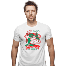 Load image into Gallery viewer, Secret_Shirts Fitted Shirts, Mens / Small / White Mikey's Pizzeria