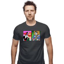 Load image into Gallery viewer, Secret_Shirts Fitted Shirts, Mens / Small / Charcoal Yelling At Joker