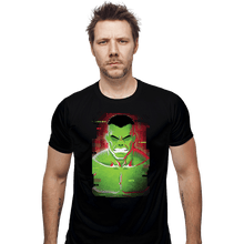 Load image into Gallery viewer, Shirts Fitted Shirts, Mens / Small / Black Glitch Hulk