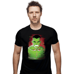 Shirts Fitted Shirts, Mens / Small / Black Glitch Hulk