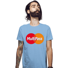 Load image into Gallery viewer, Daily_Deal_Shirts Fitted Shirts, Mens / Small / Powder Blue Multipass Card