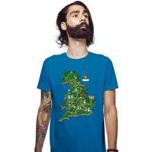 Load image into Gallery viewer, Daily_Deal_Shirts Fitted Shirts, Mens / Small / Sapphire Super Monty World