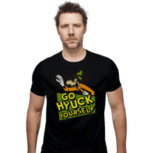 Load image into Gallery viewer, Secret_Shirts Fitted Shirts, Mens / Small / Black Go Hyuck Yourself Sale