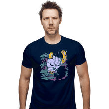 Load image into Gallery viewer, Shirts Fitted Shirts, Mens / Small / Navy Fallen Green Hill