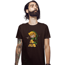 Load image into Gallery viewer, Shirts Fitted Shirts, Mens / Small / Dark Chocolate Tri-House Of Cards