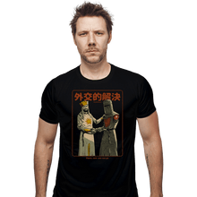 Load image into Gallery viewer, Daily_Deal_Shirts Fitted Shirts, Mens / Small / Black Medieval Diplomacy