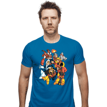 Load image into Gallery viewer, Daily_Deal_Shirts Fitted Shirts, Mens / Small / Sapphire Robot Masters