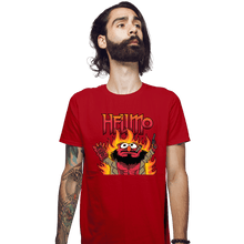 Load image into Gallery viewer, Daily_Deal_Shirts Fitted Shirts, Mens / Small / Red Hellmo