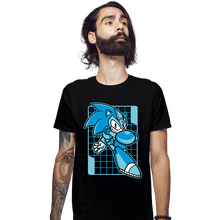 Load image into Gallery viewer, Daily_Deal_Shirts Fitted Shirts, Mens / Small / Black Mega Sonic