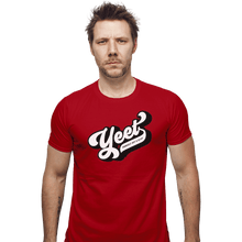 Load image into Gallery viewer, Shirts Fitted Shirts, Mens / Small / Red Yeet Yourself