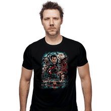 Load image into Gallery viewer, Daily_Deal_Shirts Fitted Shirts, Mens / Small / Black Kicking The Devil