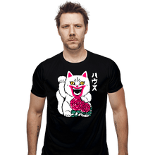 Load image into Gallery viewer, Daily_Deal_Shirts Fitted Shirts, Mens / Small / Black Lucky Hausu