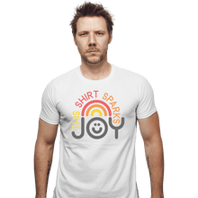 Load image into Gallery viewer, Shirts Fitted Shirts, Mens / Small / White This Shirt Sparks Joy