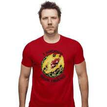 Load image into Gallery viewer, Shirts Fitted Shirts, Mens / Small / Red I Survived Dark Phoenix
