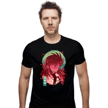 Load image into Gallery viewer, Daily_Deal_Shirts Fitted Shirts, Mens / Small / Black Kurama&#39;s Rose Whirlwind
