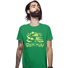 Load image into Gallery viewer, Shirts Fitted Shirts, Mens / Small / Irish Green Relax In Saturn Valley