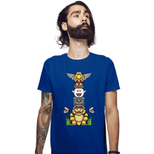Load image into Gallery viewer, Secret_Shirts Fitted Shirts, Mens / Small / Royal Blue Totem Of Terror