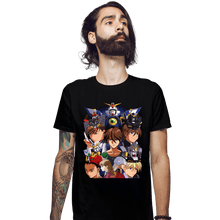 Load image into Gallery viewer, Daily_Deal_Shirts Fitted Shirts, Mens / Small / Black Wing