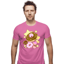 Load image into Gallery viewer, Daily_Deal_Shirts Fitted Shirts, Mens / Small / Azalea Kirby Donuts
