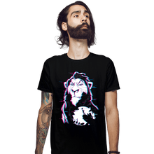 Load image into Gallery viewer, Daily_Deal_Shirts Fitted Shirts, Mens / Small / Black Glitched Scar