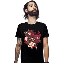 Load image into Gallery viewer, Daily_Deal_Shirts Fitted Shirts, Mens / Small / Black Fragrance In Thaw Hu Tao