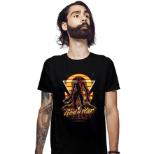 Load image into Gallery viewer, Shirts Fitted Shirts, Mens / Small / Black Retro War God
