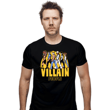 Load image into Gallery viewer, Daily_Deal_Shirts Fitted Shirts, Mens / Small / Black The Villain People