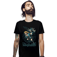 Load image into Gallery viewer, Daily_Deal_Shirts Fitted Shirts, Mens / Small / Black The Swordsman