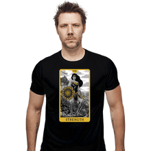 Load image into Gallery viewer, Daily_Deal_Shirts Fitted Shirts, Mens / Small / Black JL Tarot - Strength