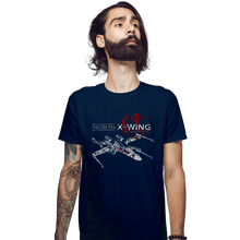 Load image into Gallery viewer, Shirts Fitted Shirts, Mens / Small / Navy T-65 X-Wing
